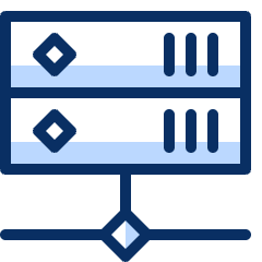 Server Network 1 Icon from Cyber Duotone Set