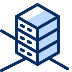 Server Network 8 Icon from Cyber Duotone Set