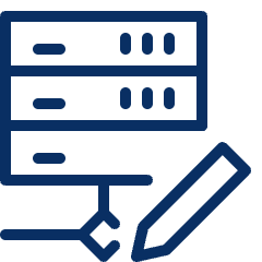 Server Network Edit Icon from Cyber Line Set