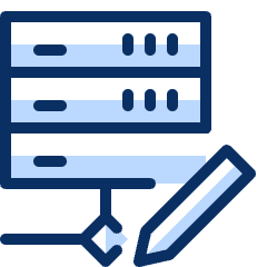 Server Network Edit Icon from Cyber Duotone Set