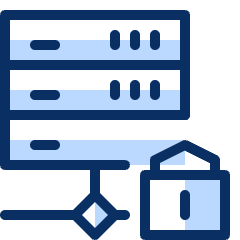 Server Network Lock Encrypt Icon from Cyber Duotone Set