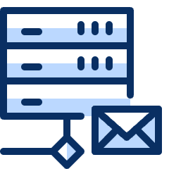 Server Network Mail Email Icon from Cyber Duotone Set