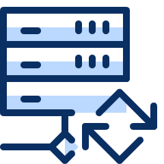 Server Network Refresh Icon from Cyber Duotone Set