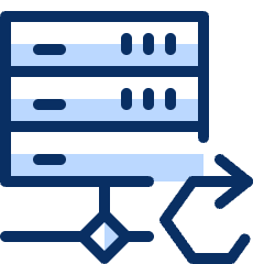 Server Network Sync Icon from Cyber Duotone Set
