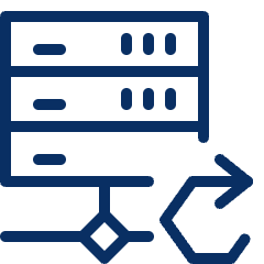 Server Network Sync Icon from Cyber Line Set