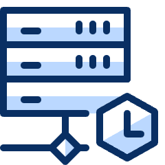 Server Network Time Icon from Cyber Duotone Set
