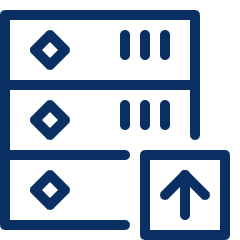 Server Upload Icon from Cyber Line Set
