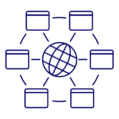 Global Network Illustration from UX Line Set