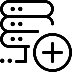 Server Add 1 Icon from Ultimate Light Set