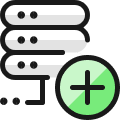 Server Add 1 Icon from Ultimate Colors Set