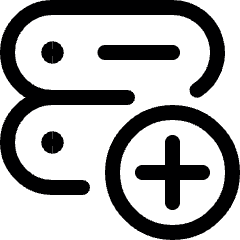 Server Add Icon from Ultimate Regular Set