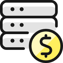 Server Cash Icon from Ultimate Colors Set