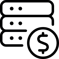 Server Cash Icon from Ultimate Light Set