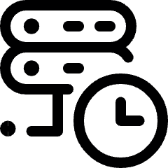 Server Clock 1 Icon from Ultimate Regular Set