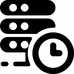 Server Clock 1 Icon from Ultimate Bold Set