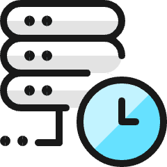 Server Clock 1 Icon from Ultimate Colors Set