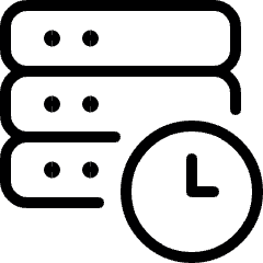 Server Clock Icon from Ultimate Light Set