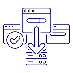 Server Download Illustration from UX Line Set