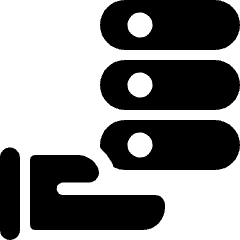 Server Hand Icon from Ultimate Bold Set