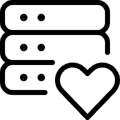 Server Heart Icon from Ultimate Light Set