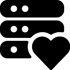 Server Heart Icon from Ultimate Bold Set