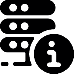 Server Information Icon from Ultimate Bold Set