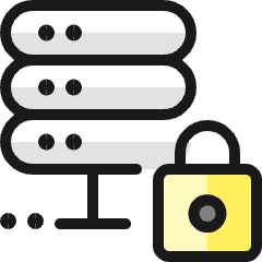 Server Lock 1 Icon from Ultimate Colors Set