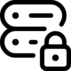 Server Lock Icon from Ultimate Regular Set