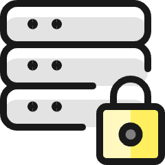 Server Lock Icon from Ultimate Colors Set