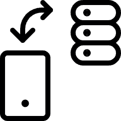 Server Phone Exchange Icon from Ultimate Light Set