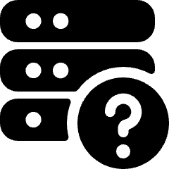 Server Question Icon from Ultimate Bold Set