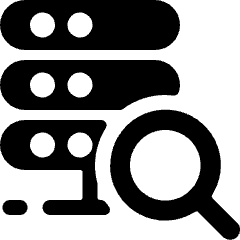 Server Search 1 Icon from Ultimate Bold Set