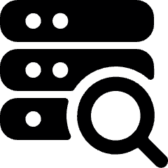 Server Search Icon from Ultimate Bold Set