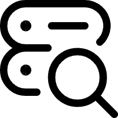 Server Search Icon from Ultimate Regular Set