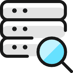 Server Search Icon from Ultimate Colors Set