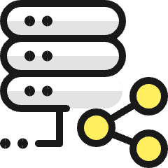 Server Share 1 Icon from Ultimate Colors Set