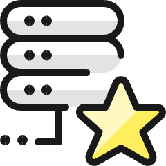Server Star 1 Icon from Ultimate Colors Set
