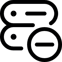 Server Subtract Icon from Ultimate Regular Set