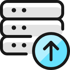 Server Upload Icon from Ultimate Colors Set