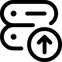Server Upload Icon from Ultimate Regular Set