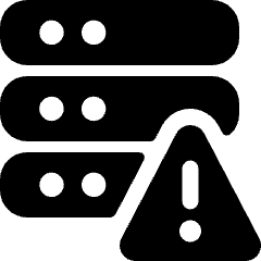 Server Warning Icon from Ultimate Bold Set