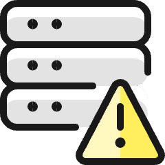 Server Warning Icon from Ultimate Colors Set