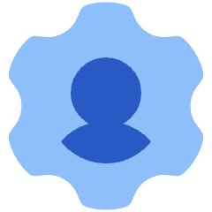 Account Setting Icon from Plump Flat Set