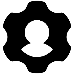 Account Setting Icon from Plump Solid Set