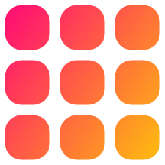 Application Drawer Icon from Plump Gradient Set