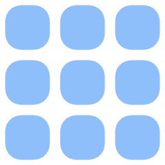 Application Drawer Icon from Plump Flat Set
