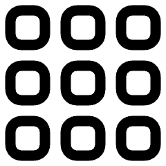 Application Drawer Icon from Plump Line Set