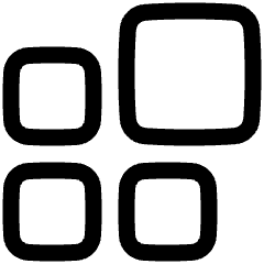 Application Widget Icon from Plump Line Set