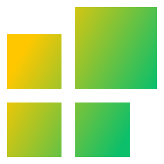 Application Widget Icon from Sharp Gradient Set