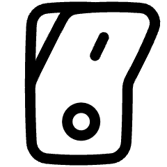 Button Power Switch Off Icon from Plump Line Set